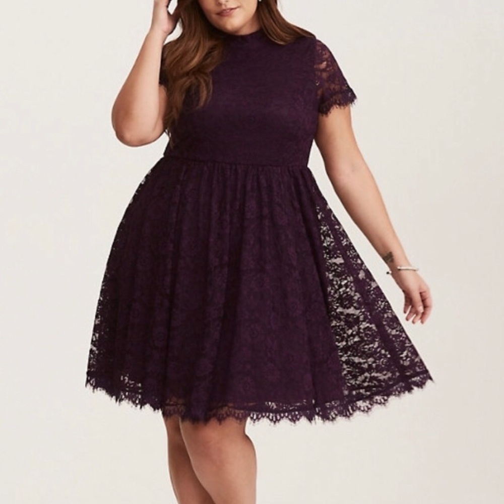 Purple Lace Dress